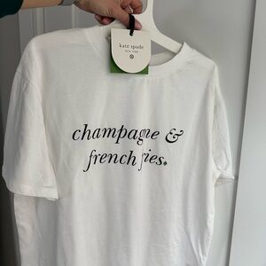 NWT Kate Spade Champagne & French Fries